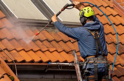 Démoussage et hydrofuge de toiture à Meyrié